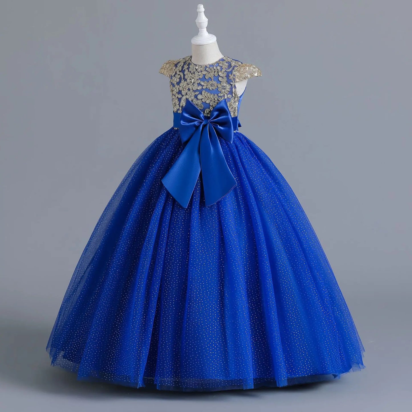Maxy Girls' Wedding Dress Pompadour Princess Children's Christmas Evening Dresses