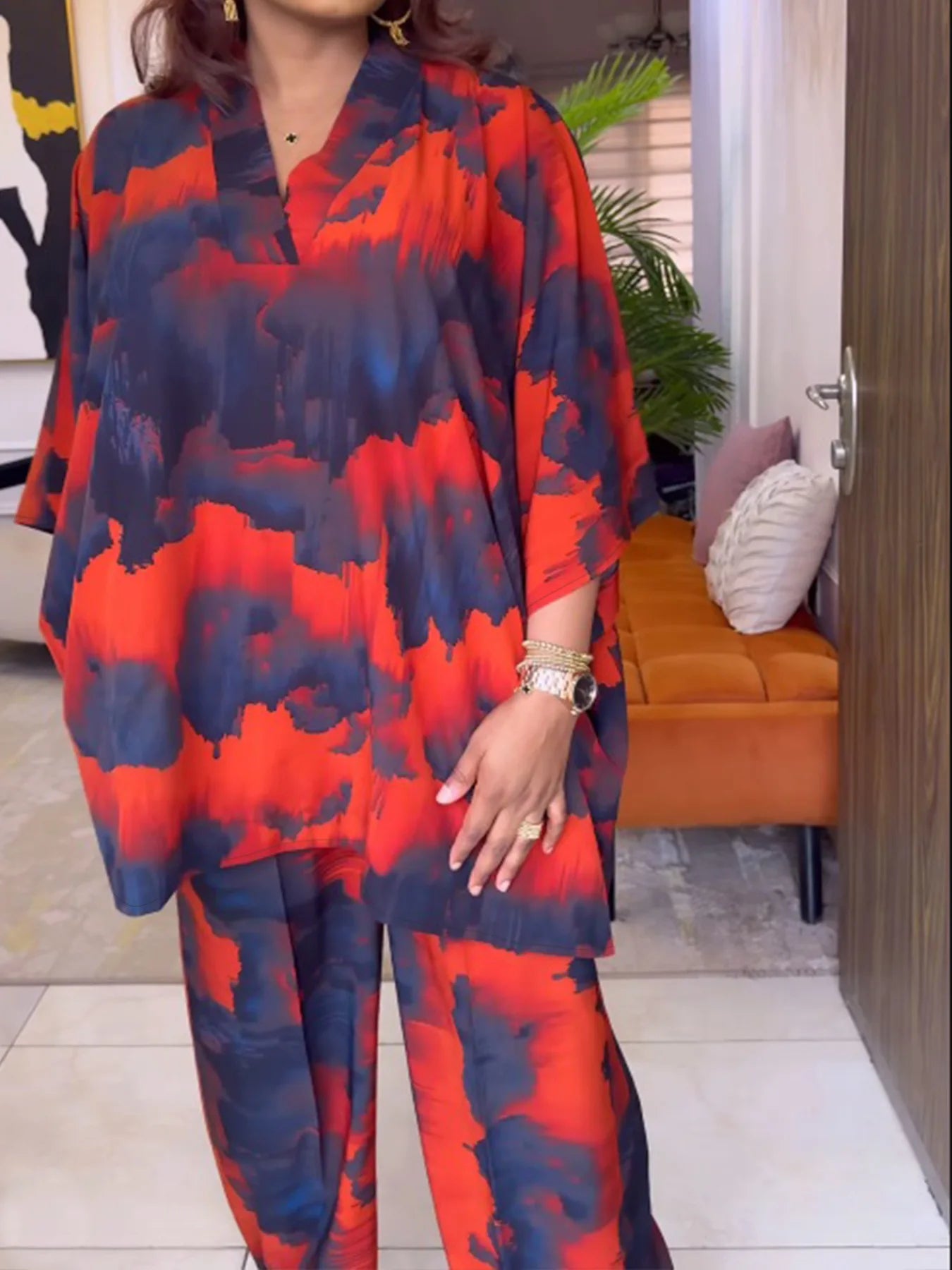 Maxy 2 Piece Women Sets New Arrival Plus Size Spring Autumn Matching Sets Top And Pants Suits Outfits Oversized Clothing