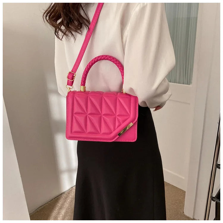 Maxy New Fashion Shoulder Bag Plaid PU Leather Ladies Handbags Designer Crossbody Bags For Women