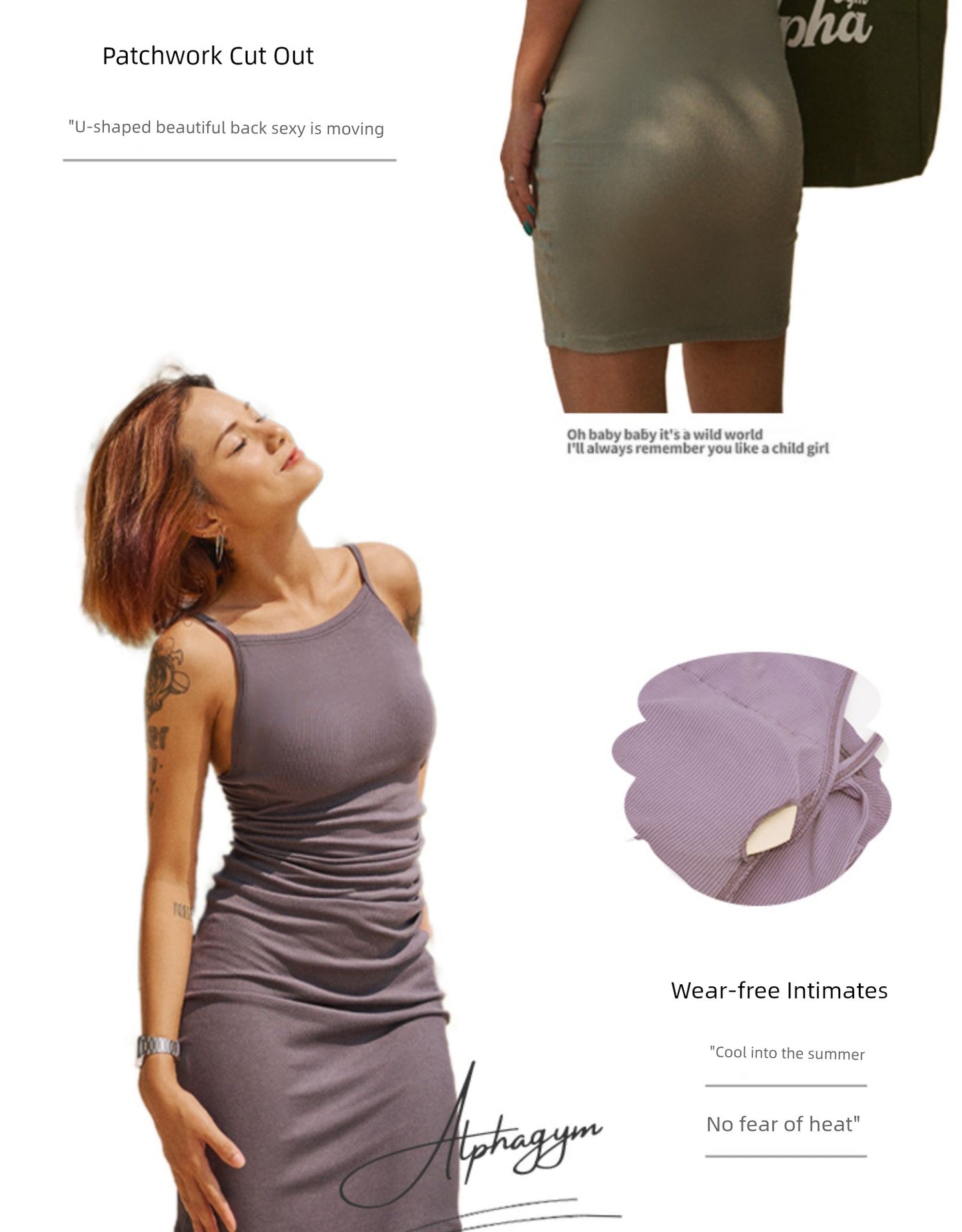 Babs Eden Strap Showing Chest Pad Dress