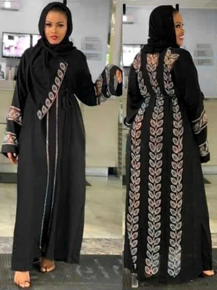 Macy Dubai Luxury Wedding Party Evening Gown Muslim Woman Dress Elegant Long Sleeve Robe Islamic Clothing African Boubou