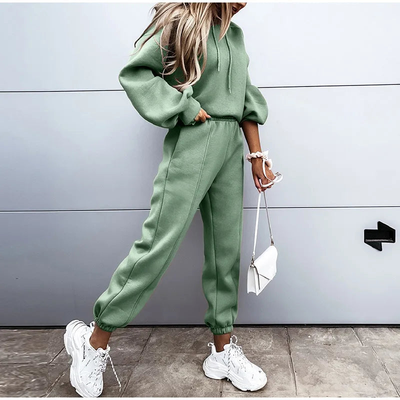 Maxy Women Hoodies Sports Tops Pants Tracksuit Sweatshirt Sweat Suit Jogging Set Long Sleeve Hoodie Sport Pants Lady Suit