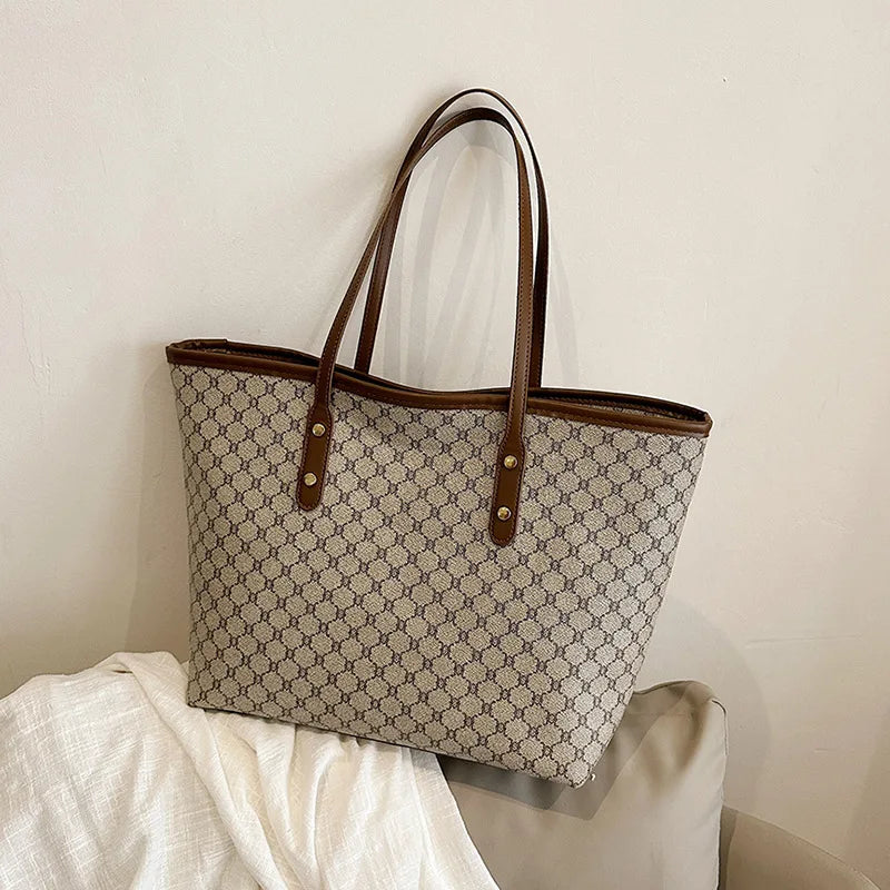 Maxy High End High-capacity Bag For Women, New Trendy Tote Bag, Versatile Commuting Texture Portable Shoulder Bag