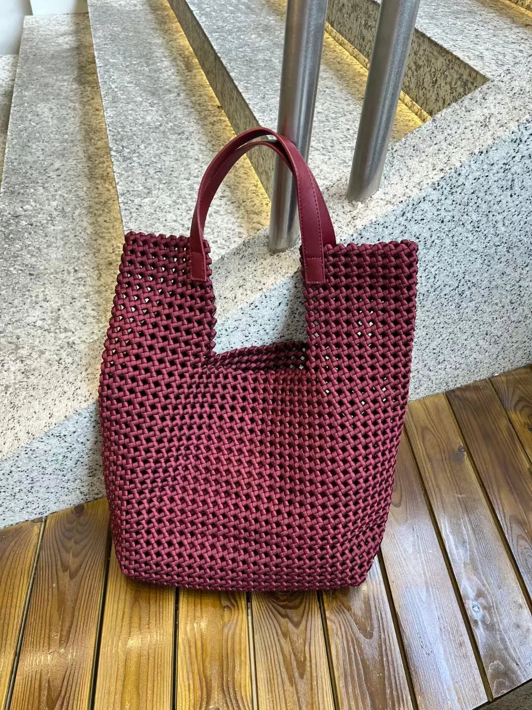 Maxy High Quality Ladies Handbags Hot sale Low Prices Pu Leather Daily Woven Handbag For Women Brand Luxury