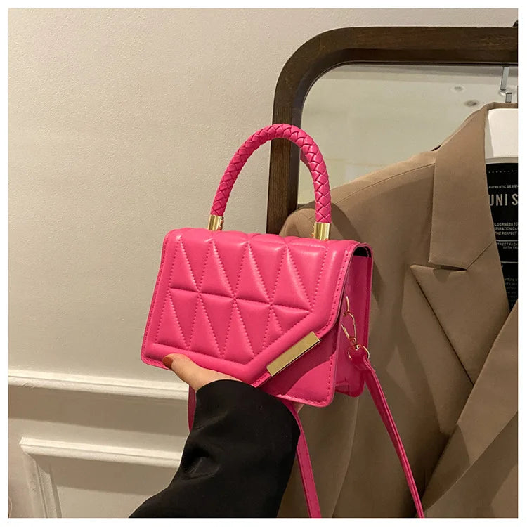 Maxy New Fashion Shoulder Bag Plaid PU Leather Ladies Handbags Designer Crossbody Bags For Women