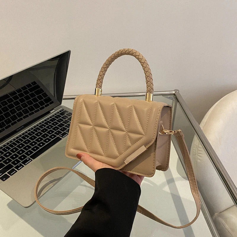 Maxy New Fashion Shoulder Bag Plaid PU Leather Ladies Handbags Designer Crossbody Bags For Women