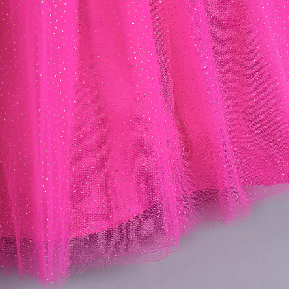 Maxy Girls' Wedding Dress Pompadour Princess Children's Christmas Evening Dresses