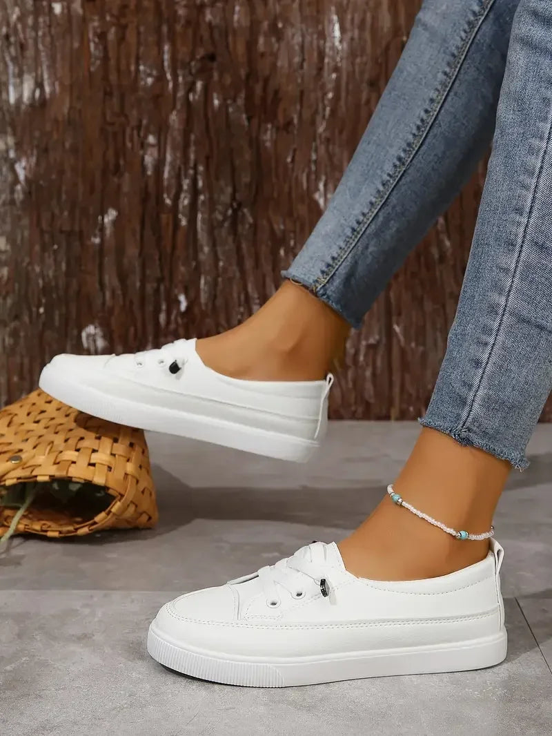 Babs Spring and Summer Fashion New Breathable Round Toe Shallow Mouth Casual and Comfortable Flat Walking Shoes Sneakers