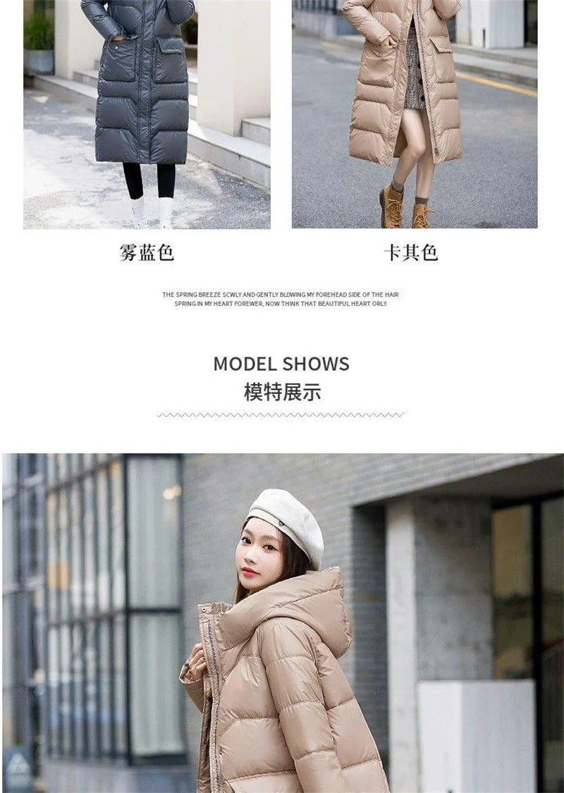 Maxy Temperament Loose Women's Winter New Fashion Korean Down Cotton-Padded Jacket Fat Sister Slim Keep Warm Cotton-Bread Service