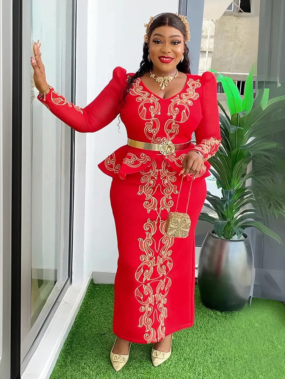 Gracy's dresses for Women 2024 Elegant Africa Clothing Turkey Wedding Party Long Dress Dashiki Ankara Outfits Robe Plus Size