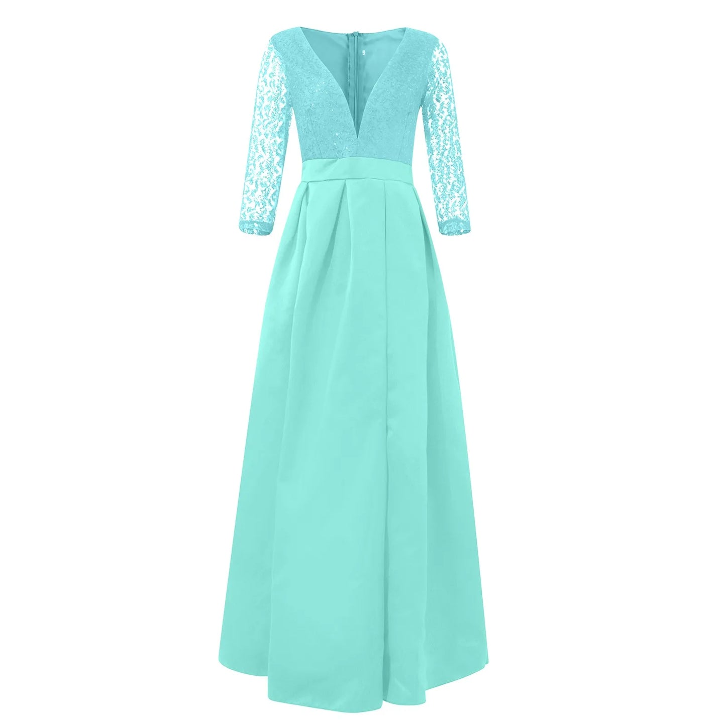 Maxy Women's Elegant Evening Dresses Women's Fashionable Long Dresses Trailing Evening Dresses Solid Color Floor-Length Dresses