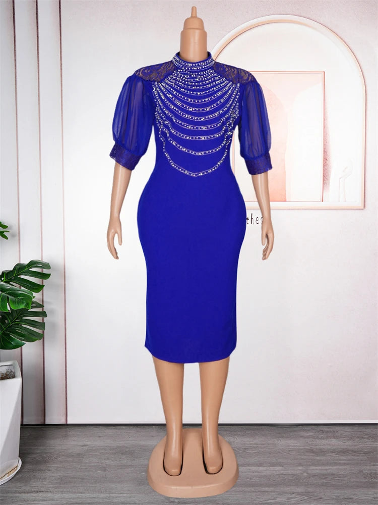 Babs Dresses For Formal Occasions African Women Wedding Party Evening Gown Africa Clothing Office Ladies Elegant Overalls Outfit