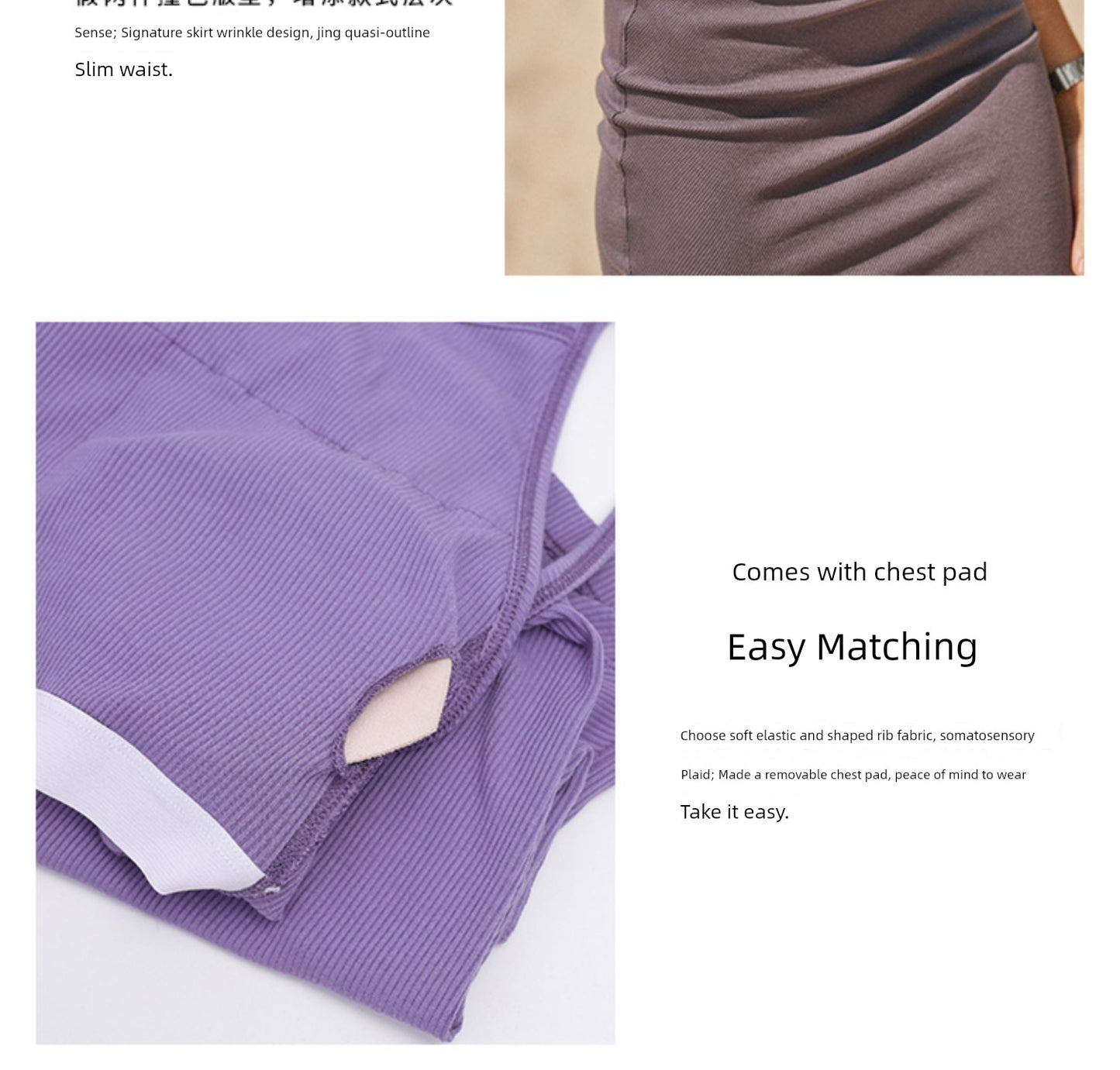 Babs Eden Strap Showing Chest Pad Dress