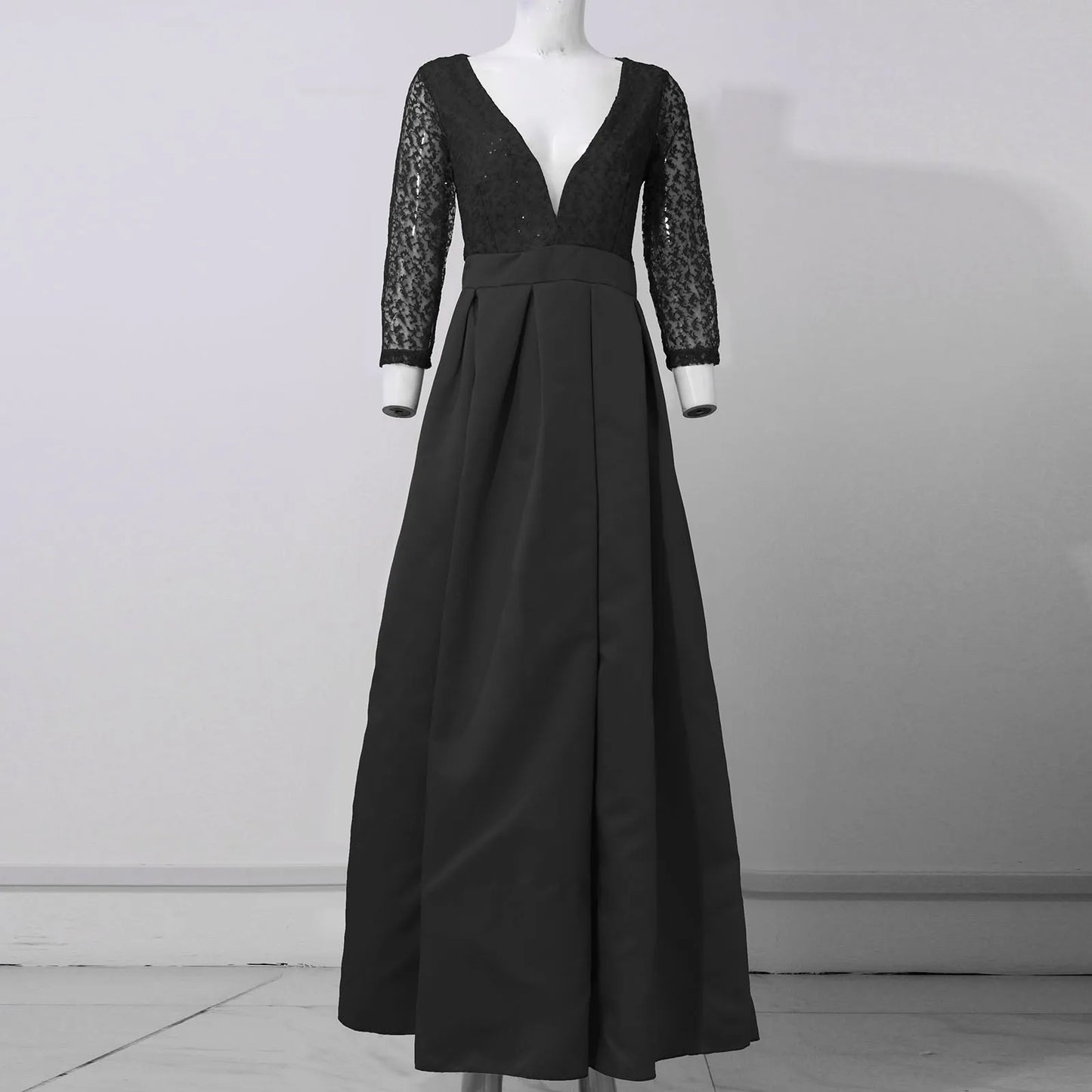 Maxy Women's Elegant Evening Dresses Women's Fashionable Long Dresses Trailing Evening Dresses Solid Color Floor-Length Dresses