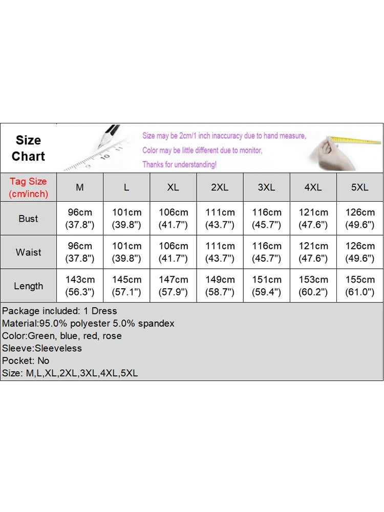Maxy Plus Size 5XL VONDA Bohemian Printed Maxy Dress Summer Sleeveless Party Beach Sundress Tank Long Casual Loose Robe