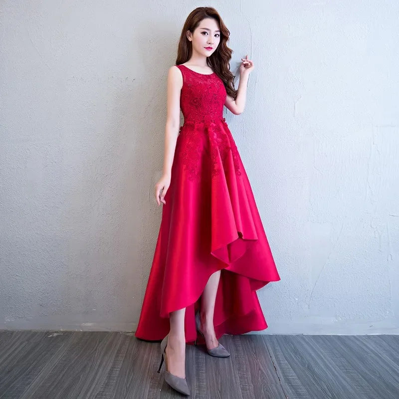 Maxy Evening Dress for Women New Style Simple, Elegant and Elegant Black Long Style Banquet Elegant Host Socialite Dress