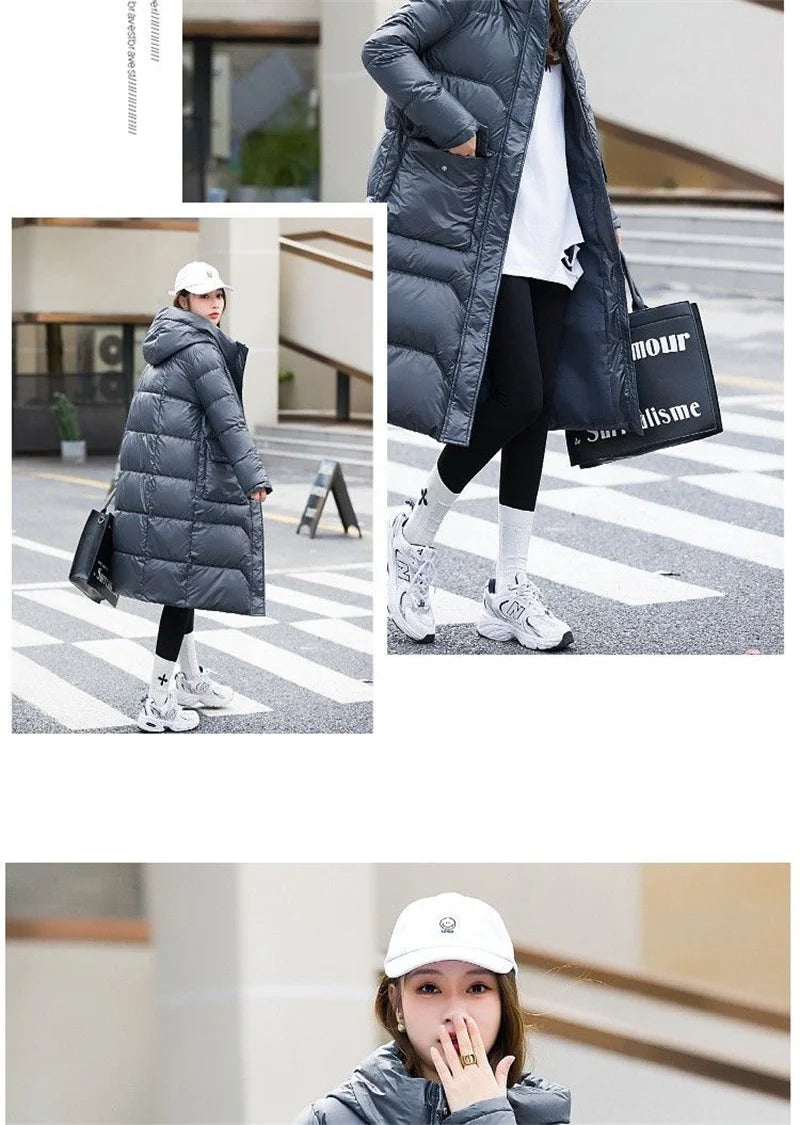 Maxy Temperament Loose Women's Winter New Fashion Korean Down Cotton-Padded Jacket Fat Sister Slim Keep Warm Cotton-Bread Service