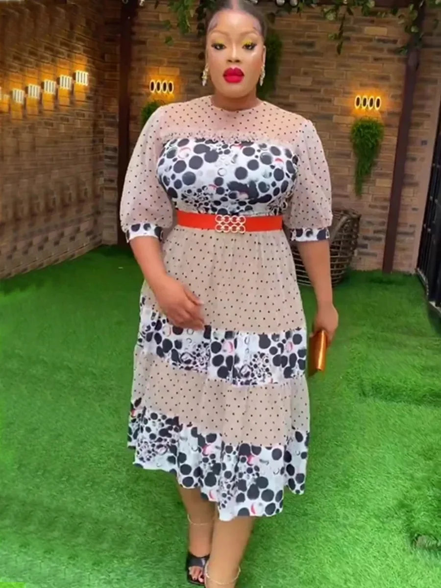 Babs Elegant Dresses for Women New Spring Clothing Plus Size Wedding Party Long Dress Dashiki Ankara Outfits Robe