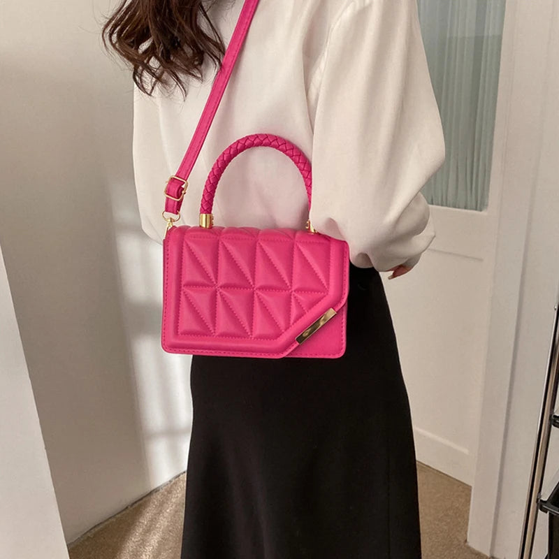 Maxy New Fashion Shoulder Bag Plaid PU Leather Ladies Handbags Designer Crossbody Bags For Women