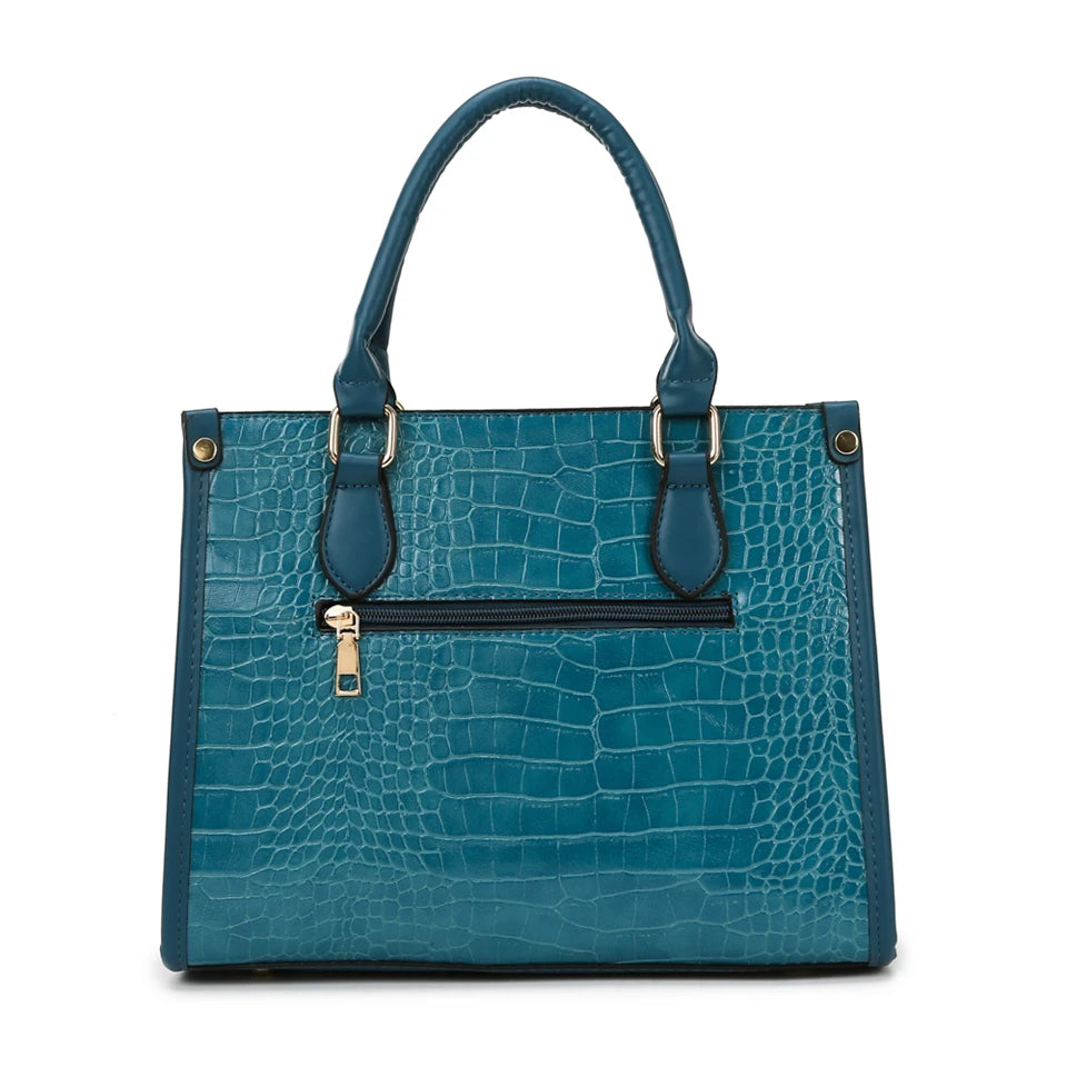 Maxy Luxury Crocodile Pattern Handbag Women Large Tote Shoulder Bags Designer Fashion Alligator Leather Crossbody Bag Ladies Handbags