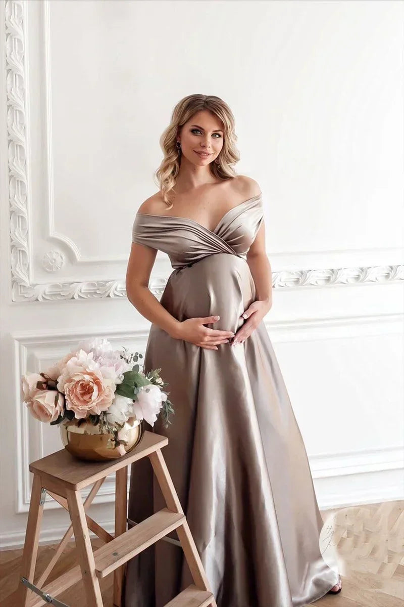 Elegant Maternity Gown Lace Macy Dress Pregnant Women Clothes Photography Pregnancy Dress Maternity Dresses for Photo Shoot