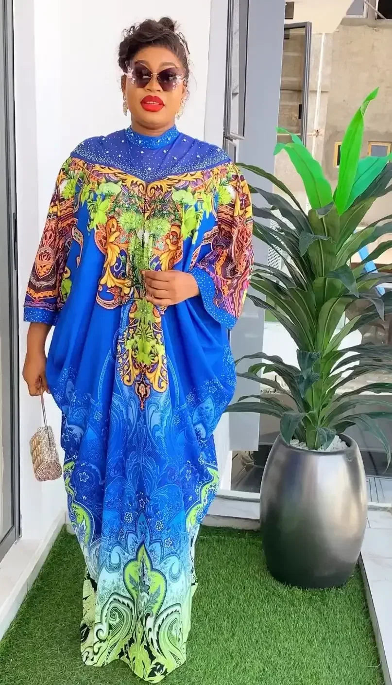 Maxy dresses for Women Elegant Traditional Africa Clothes Ankara Outfit Evening Gowns