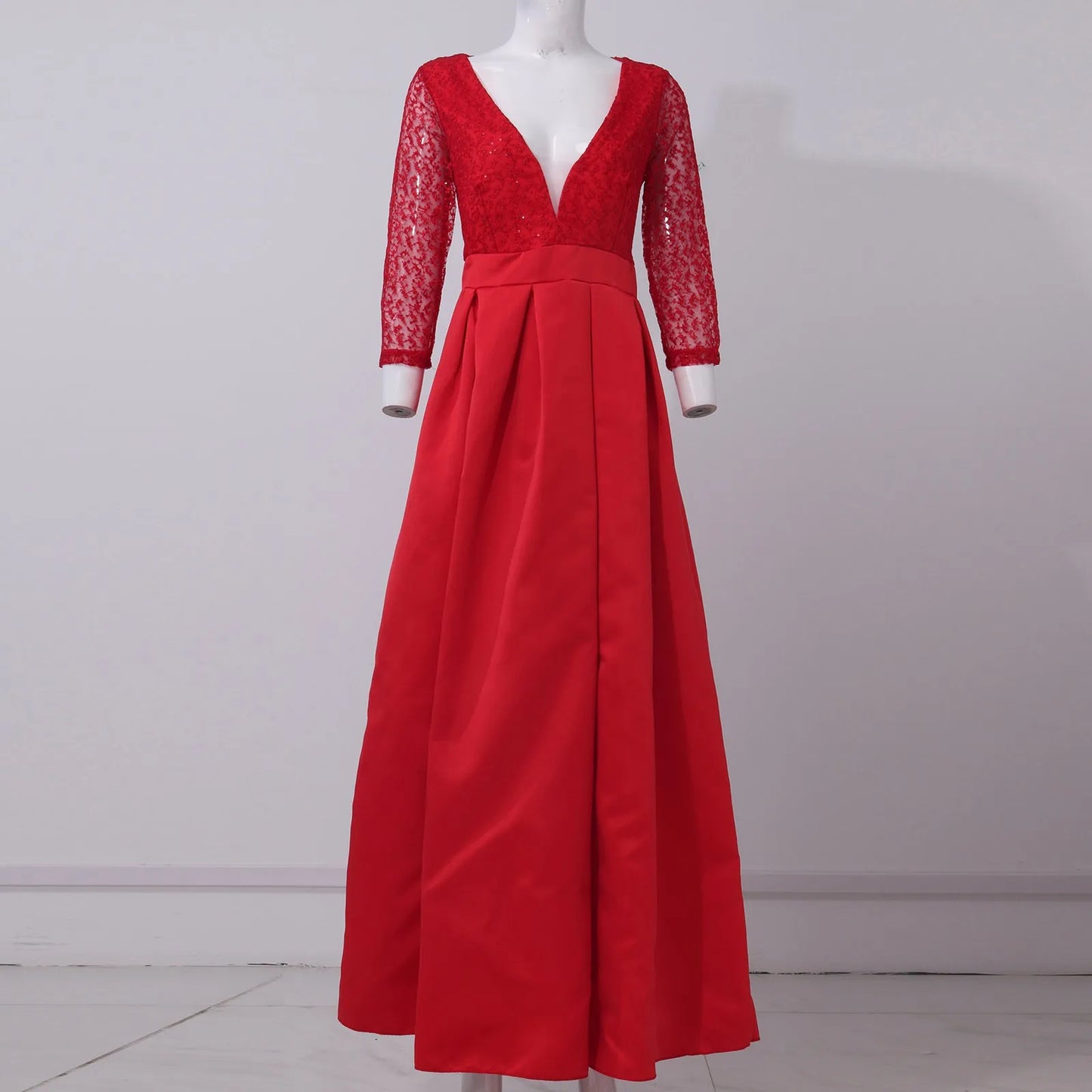 Maxy Women's Elegant Evening Dresses Women's Fashionable Long Dresses Trailing Evening Dresses Solid Color Floor-Length Dresses