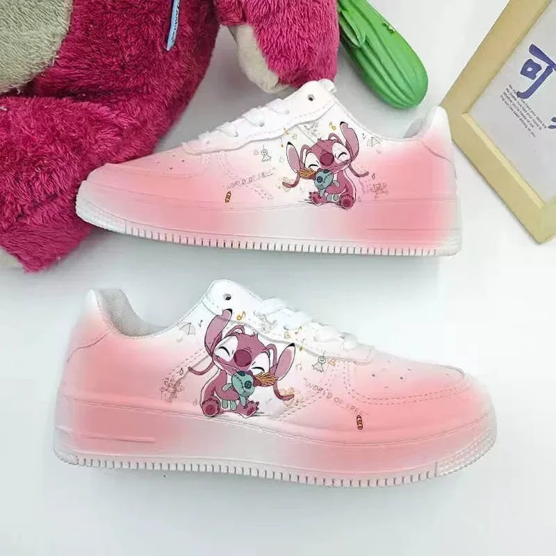 Maxy New Disney cartoon Stitch cute Casual shoes soft sports shoes for girlfriend gift EU size 35-44