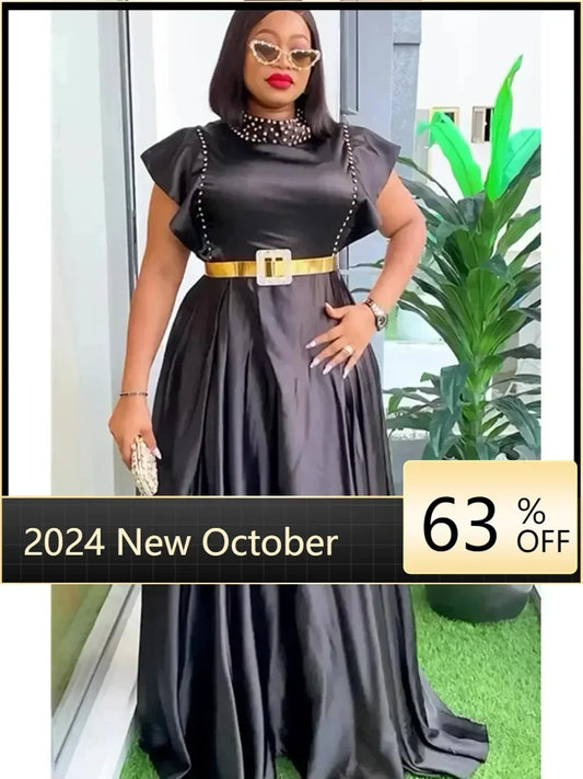 Babs Elegant Dresses For Women Summer Fashion Sleeveless Wedding Party Long Dress Plus Size Evening Gown Ladies Clothing