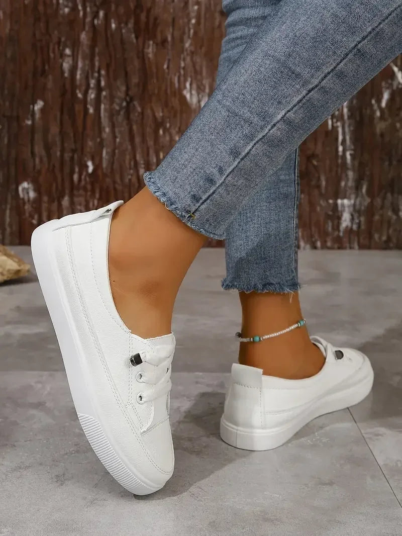 Babs Spring and Summer Fashion New Breathable Round Toe Shallow Mouth Casual and Comfortable Flat Walking Shoes Sneakers