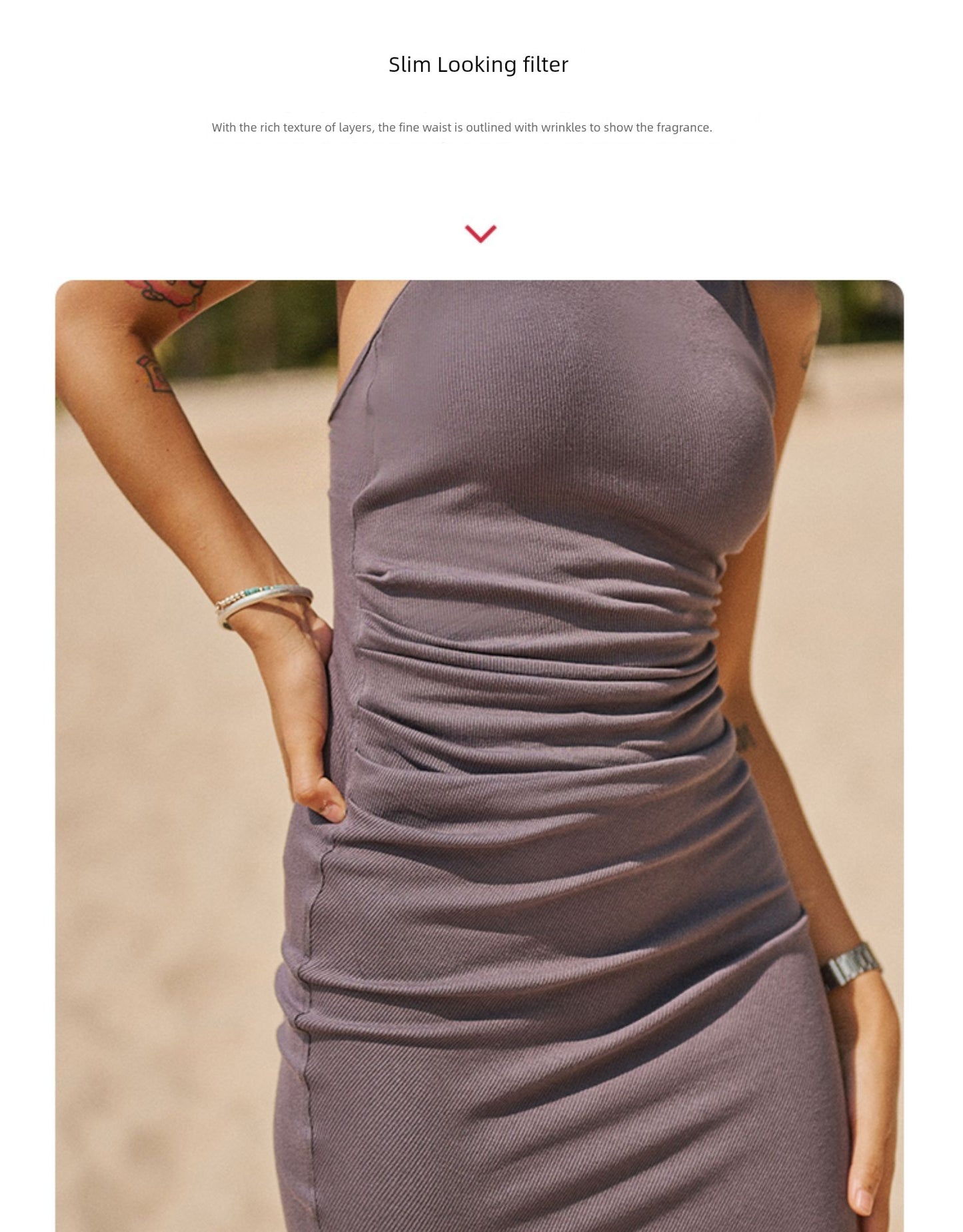 Babs Eden Strap Showing Chest Pad Dress