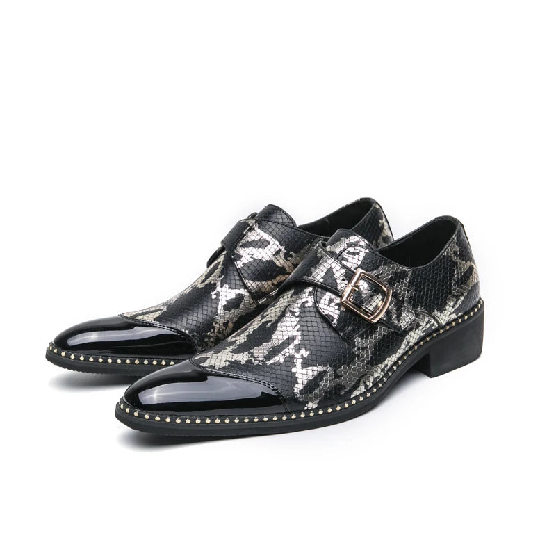 Visco Oxford Dress Fashion Man Business Shoe Handmade Wedding Man Shoe Designer Formal Leather Shoes Luxury Party Prom Formal Shoes