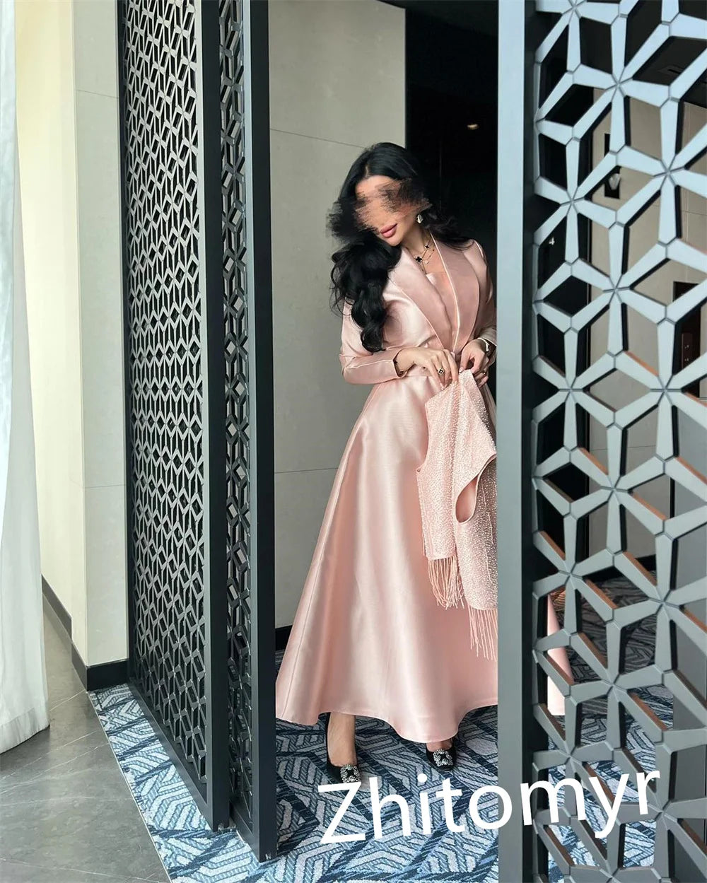 Maxy Customized Modern Style Formal Evening Square Collar Ball Gown Tassels Bespoke Occasion Evening Dresses