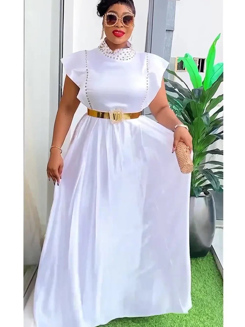 Babs Elegant Dresses For Women Summer Fashion Sleeveless Wedding Party Long Dress Plus Size Evening Gown Ladies Clothing