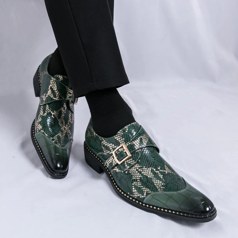 Visco Oxford Dress Fashion Man Business Shoe Handmade Wedding Man Shoe Designer Formal Leather Shoes Luxury Party Prom Formal Shoes