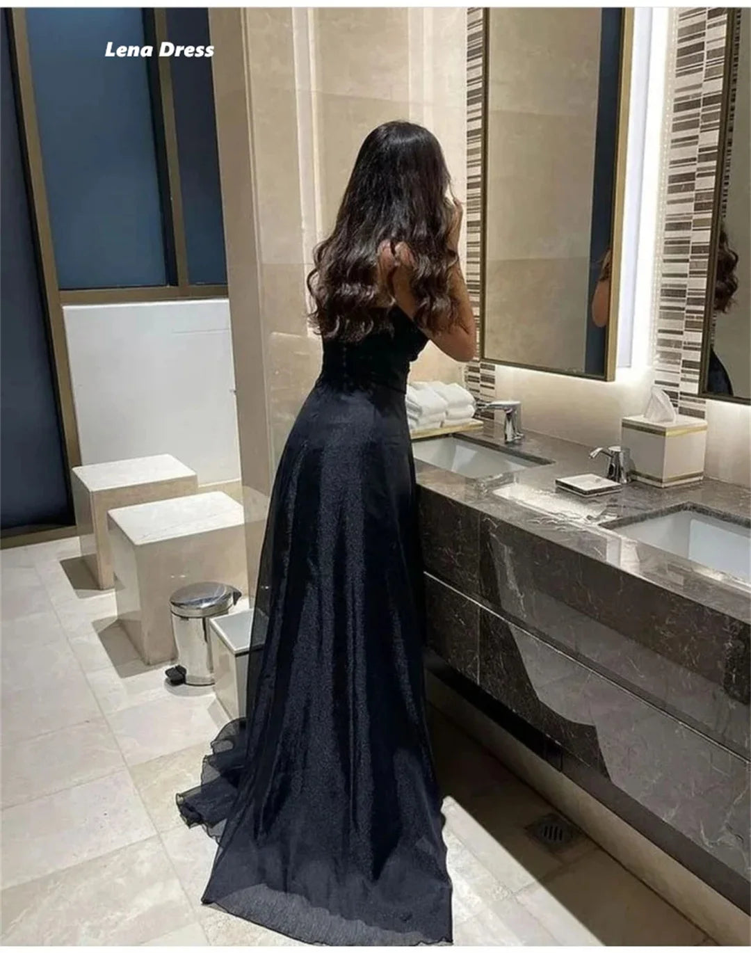 Maxy Black Elegant Evening Dresses for Woman Luxury Evening Gown Dresses for Special Occasions Custom Made Luxury Prom Dress