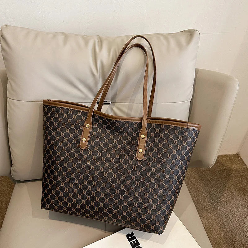Maxy High End High-capacity Bag For Women, New Trendy Tote Bag, Versatile Commuting Texture Portable Shoulder Bag