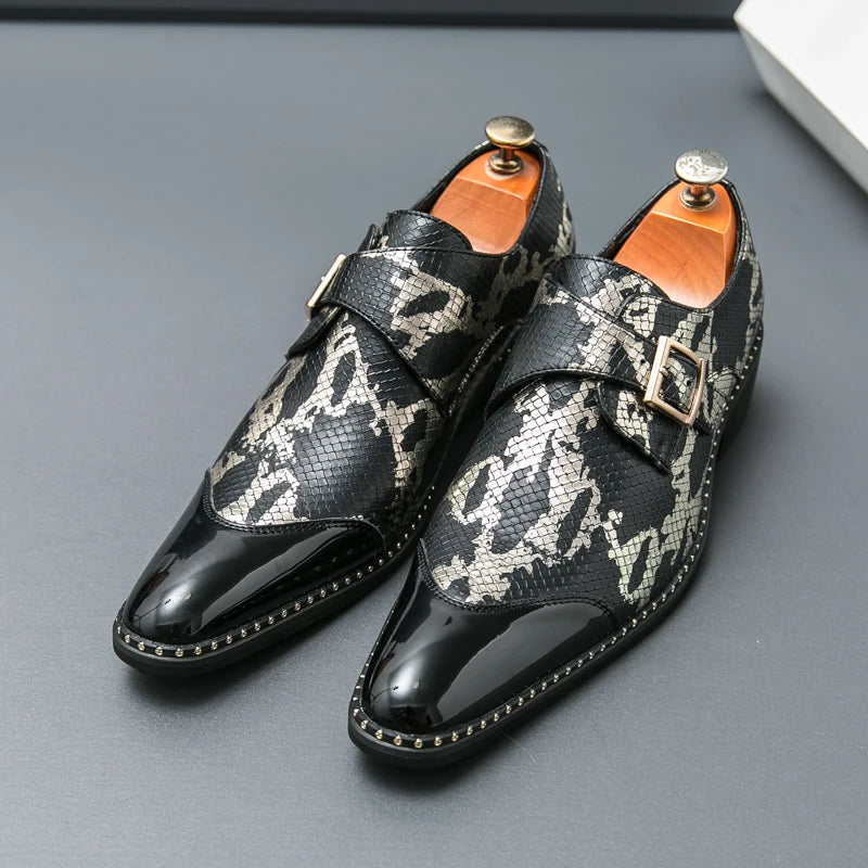 Visco Oxford Dress Fashion Man Business Shoe Handmade Wedding Man Shoe Designer Formal Leather Shoes Luxury Party Prom Formal Shoes
