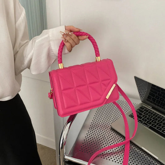 Maxy New Fashion Shoulder Bag Plaid PU Leather Ladies Handbags Designer Crossbody Bags For Women