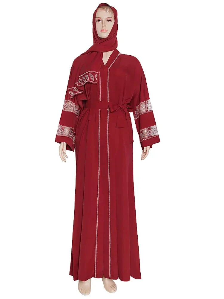 Macy Dubai Luxury Wedding Party Evening Gown Muslim Woman Dress Elegant Long Sleeve Robe Islamic Clothing African Boubou