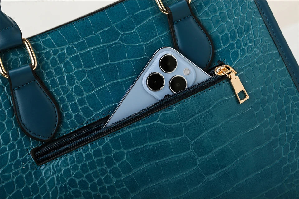 Maxy Luxury Crocodile Pattern Handbag Women Large Tote Shoulder Bags Designer Fashion Alligator Leather Crossbody Bag Ladies Handbags