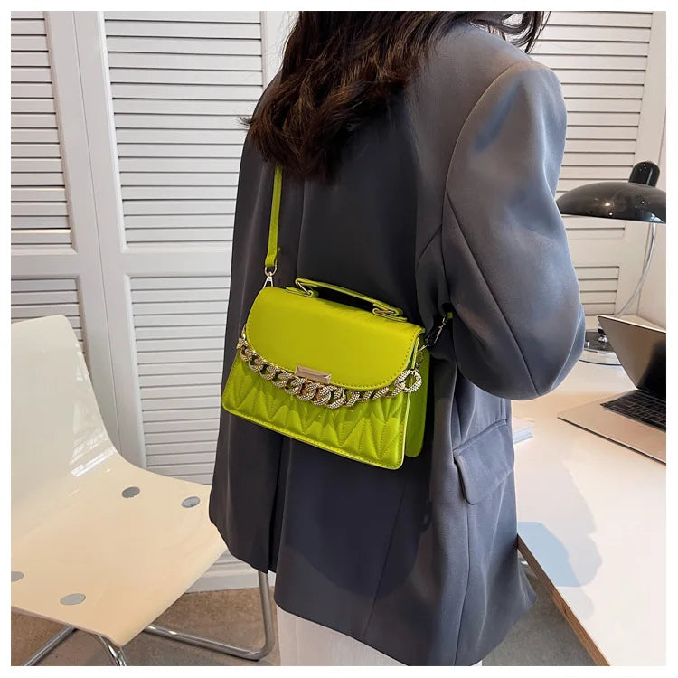 Maxy New Designer Shoulder Bag Fashion Chain Crossbody Bags For Women Brand Ladies Handbags And Purses