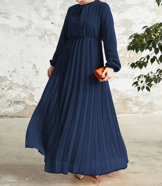 Elegant Macy Dress for Women Islam Clothing Muslim Dress Women Fold Dubai Abayas African Turkish Robe