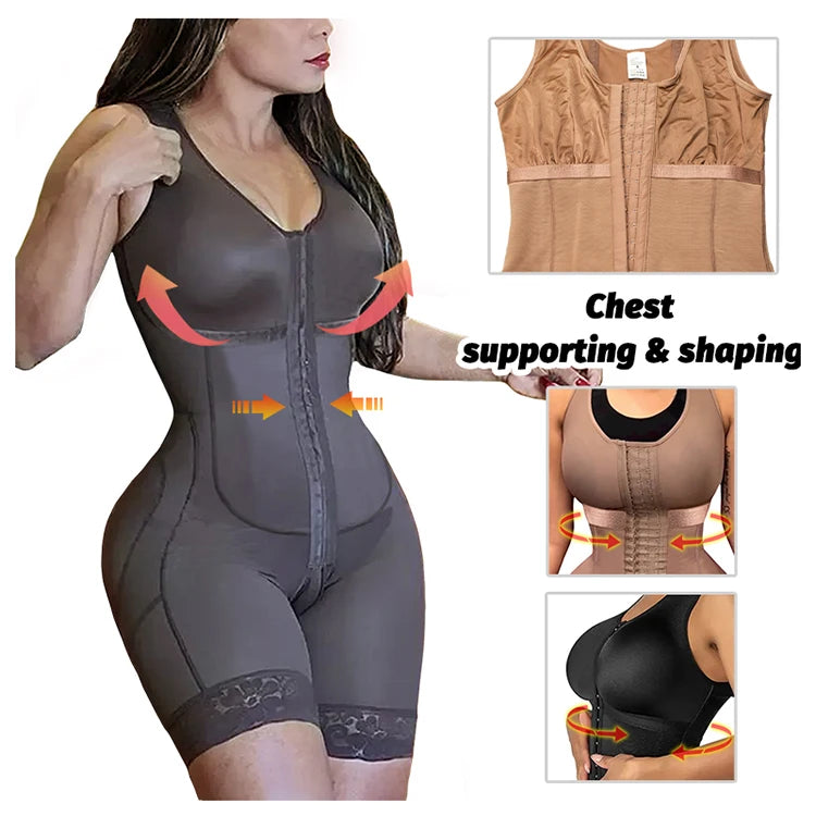 Maxy Slimming Fajas Girdles Colombian Shaper Compression Corset Corrective Sheath Tummy Control Bodysuit Butt Lifter Women Shapewear