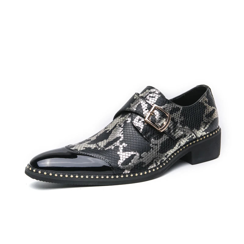 Visco Oxford Dress Fashion Man Business Shoe Handmade Wedding Man Shoe Designer Formal Leather Shoes Luxury Party Prom Formal Shoes
