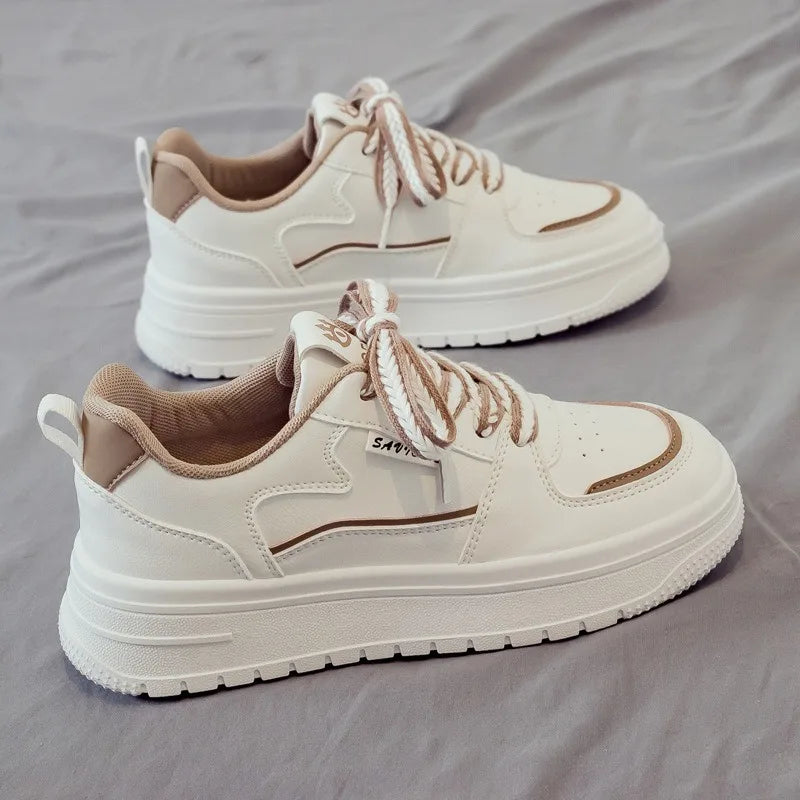 Maxy Women Casual Sneakers Designer Brand High Quality No Slip Plat Shoe Women Tennis shoe Girl Casual Little White Shoes 2024 Spring