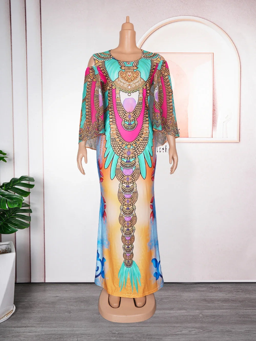 Babs Elegant African Dresses for Women New Spring Africa Clothing Plus Size Evening Party Long Dress Dashiki Ankara Outfits Gown