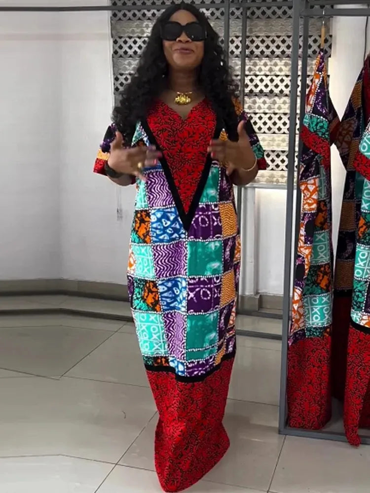 Maxy African Dresses for Women Traditional Africa Clothing Dashiki Ankara Outfits Gown Long Dress 2024