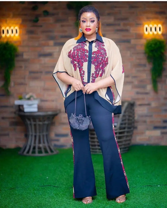 Macy Femme 2 Piece Casual Outfits Summer New In African Matching Set for Women Elegant Lady Evening Party Wear Design Nigeria