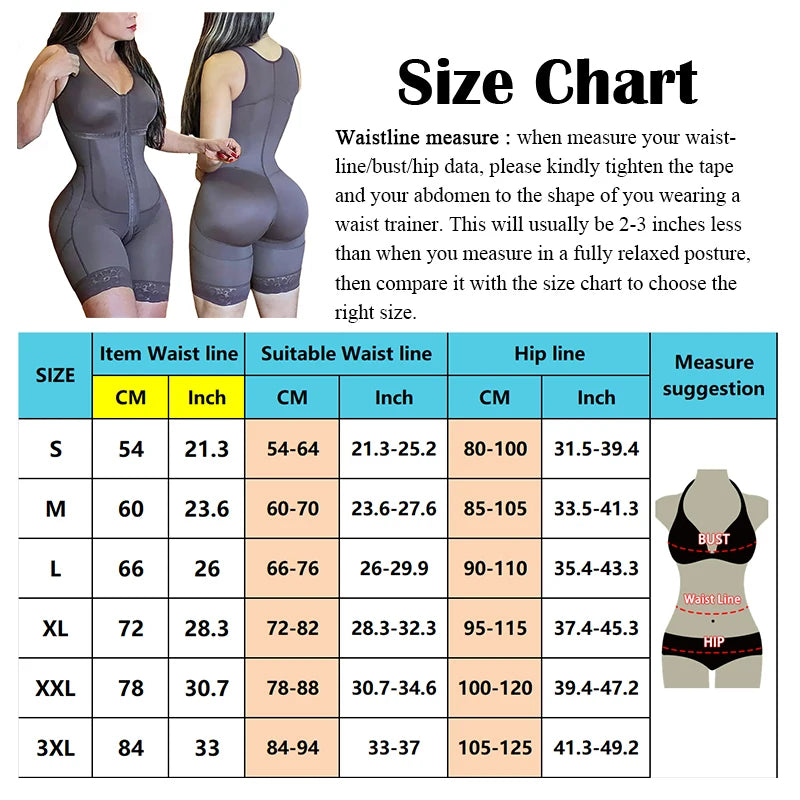 Maxy Slimming Fajas Girdles Colombian Shaper Compression Corset Corrective Sheath Tummy Control Bodysuit Butt Lifter Women Shapewear